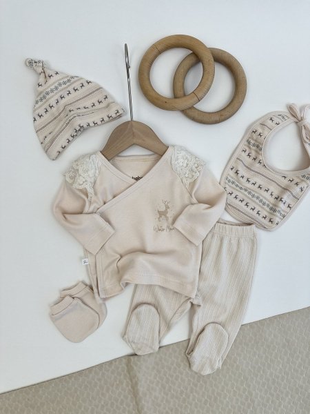 طقم بيبي بناتي 5 قطع 4162